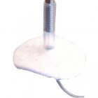 Skin Button with Dacron Patch and 12" Tether